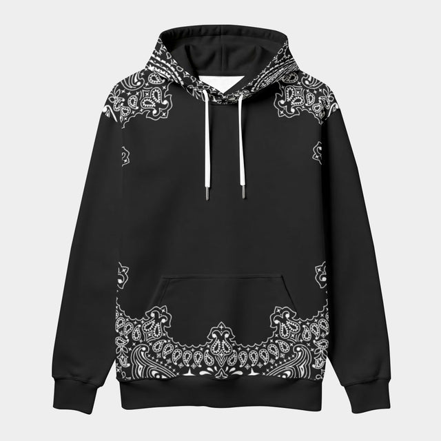Black Hanky (AOP Hoodie)-AOP Hoodie-Swish Embassy