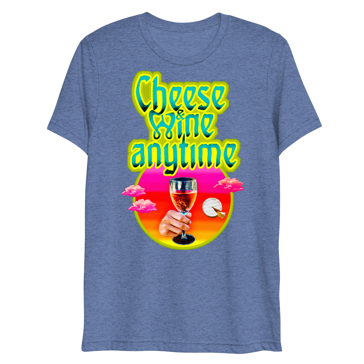 Cheese and Wine (Triblend)-Triblend T-Shirt-Swish Embassy