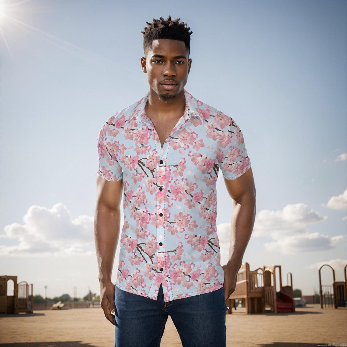 Cherry Blossom (Button Shirt)-Button Shirt-Swish Embassy