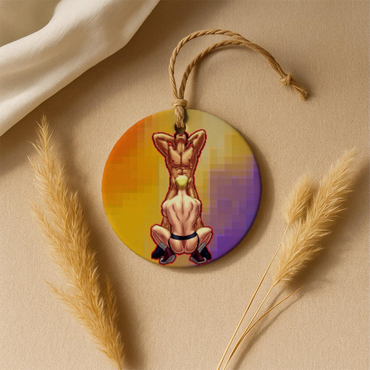 Finish Him (Ceramic Holiday Keepsake)-Ceramic Holiday Keepsake-Swish Embassy