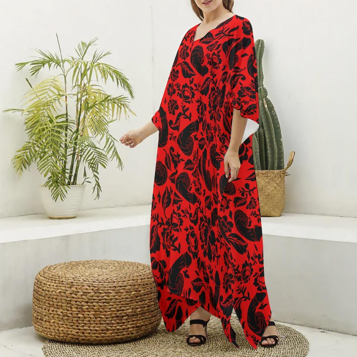 Floral Pecker (Kaftan)-Kaftan-Swish Embassy