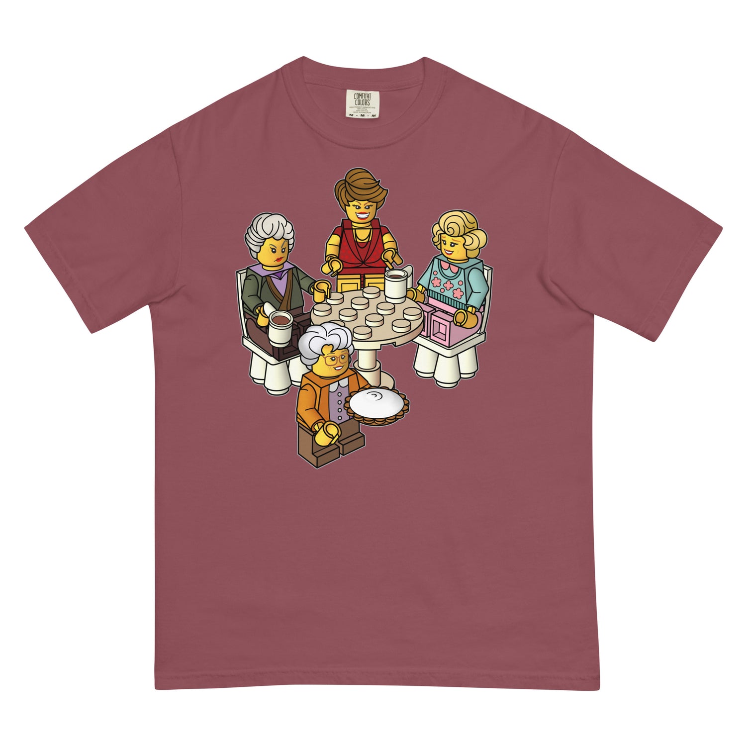 Golden Girls Blocks (Boxy Tee)-Boxy T-Shirt-Swish Embassy