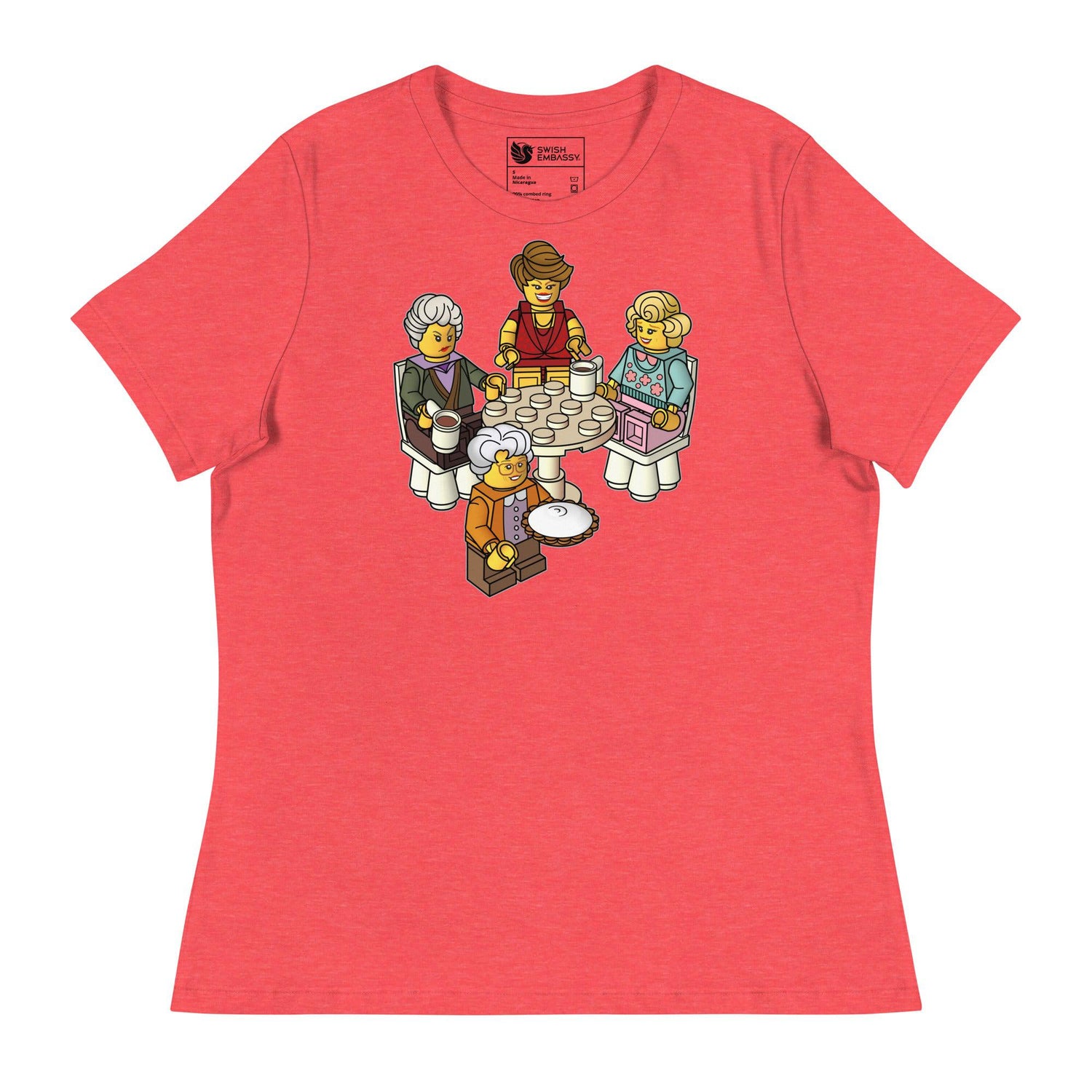 Golden Girls Blocks (Women's Relaxed T-Shirt)-Women's T-Shirts-Swish Embassy