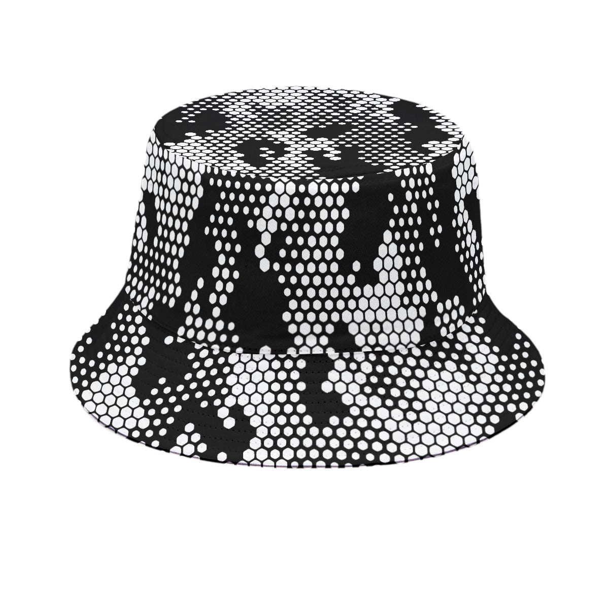 Halftone Camo (Allover Bucket Hat)-Allover Bucket Hat-Swish Embassy