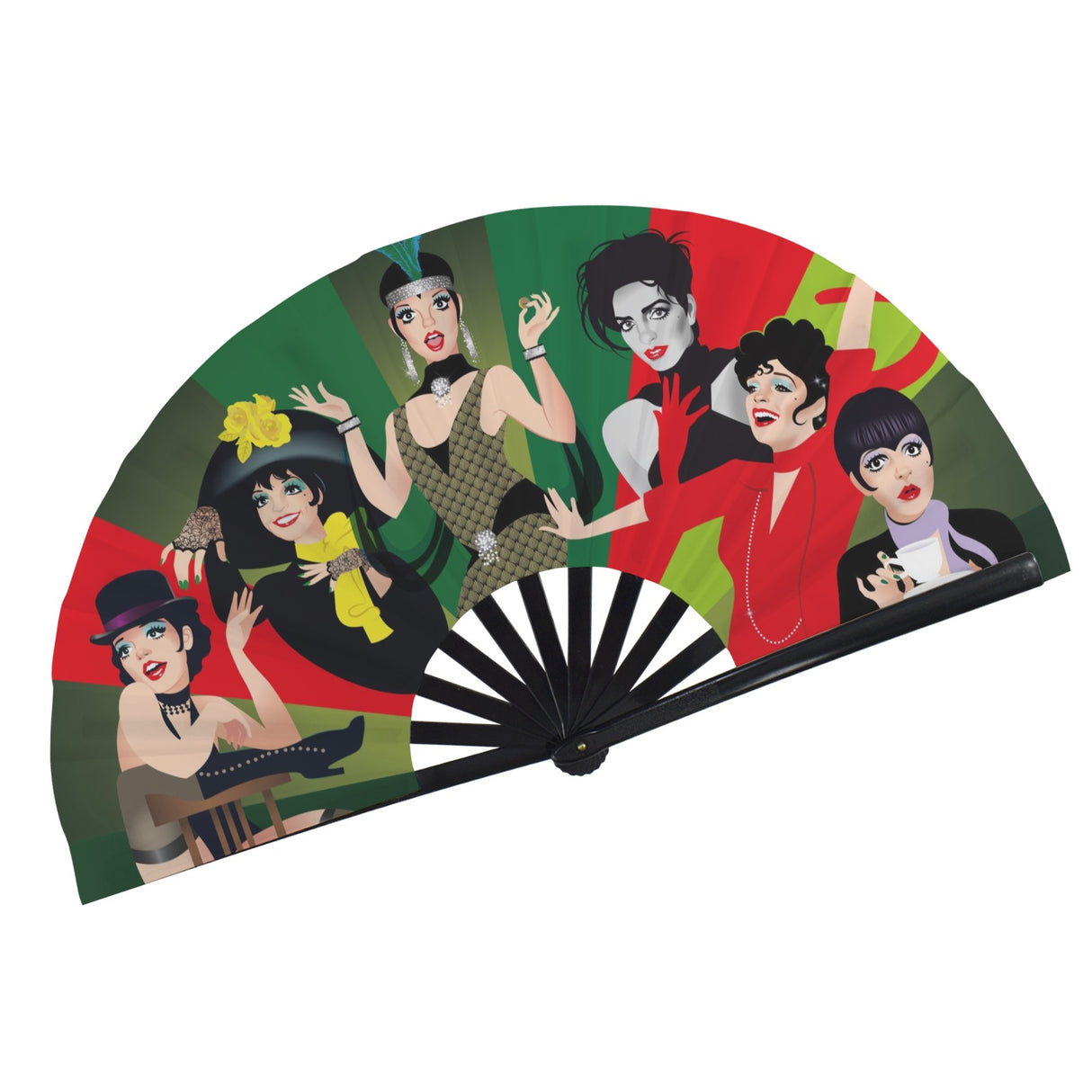 Halston Hangover Folding Clack Fan-Folding Fans-Swish Embassy