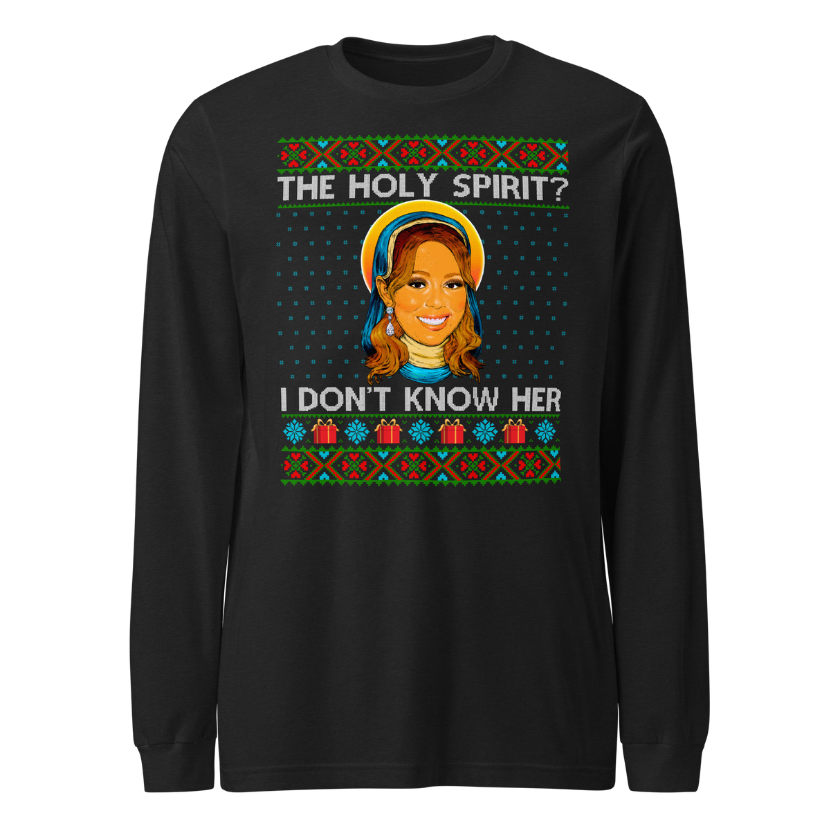 Holy Spirit? I Don't Know Her (Ugly Christmas)-Christmas T-Shirts-Swish Embassy