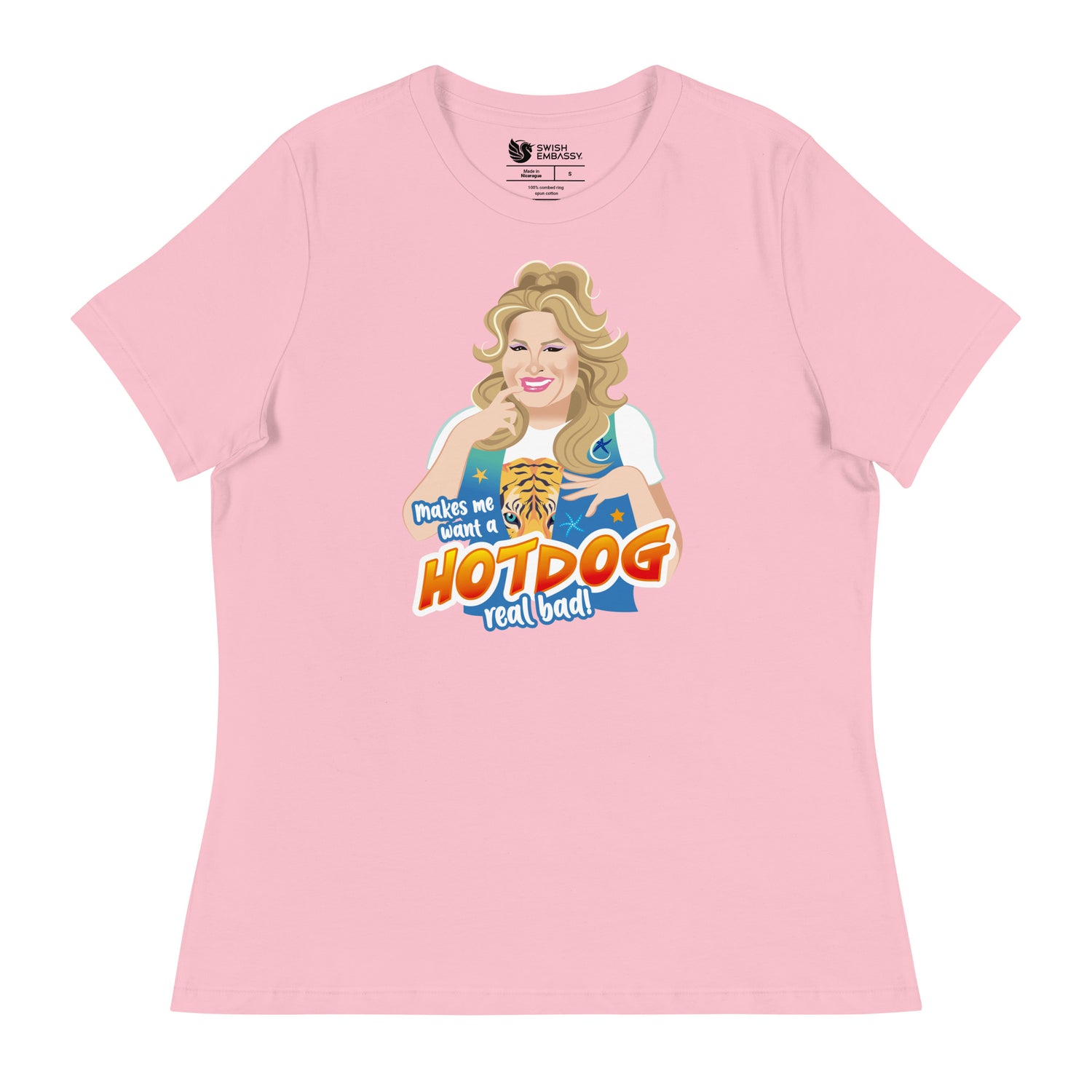 Hot Dog (Women's Relaxed T-Shirt)-Women's T-Shirts-Swish Embassy