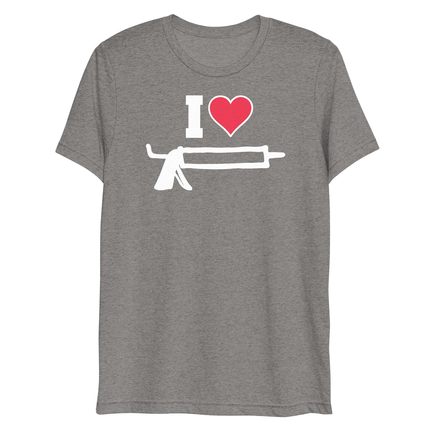I Love Caulk (Triblend)-Triblend T-Shirt-Swish Embassy
