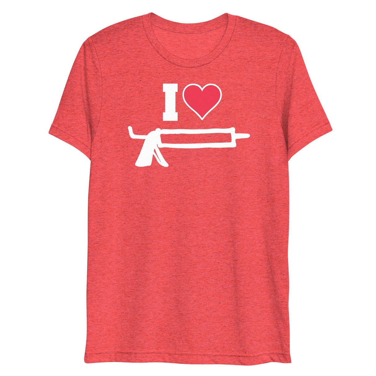 I Love Caulk (Triblend)-Triblend T-Shirt-Swish Embassy