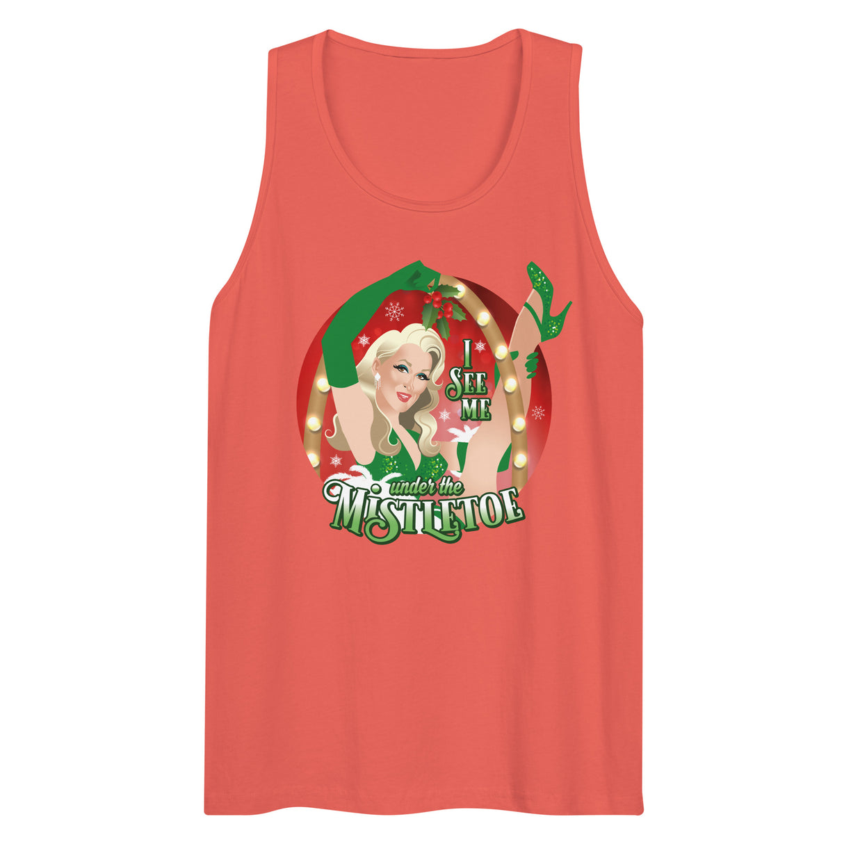 I See Me Under the Mistletoe (Tank top)-Tank Top-Swish Embassy