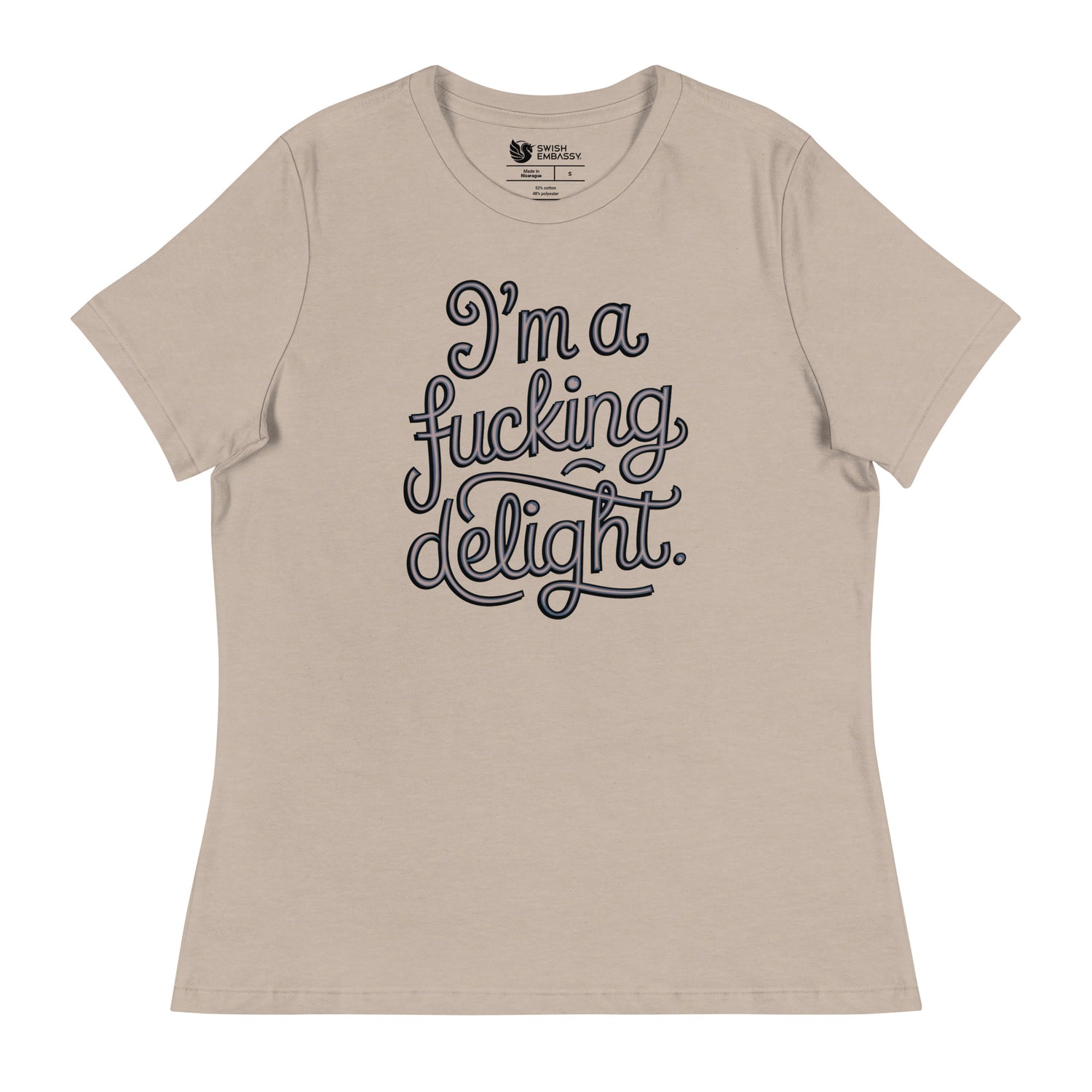 I'm a F*cking Delight (Women's Relaxed T-Shirt)-Women's T-Shirts-Swish Embassy