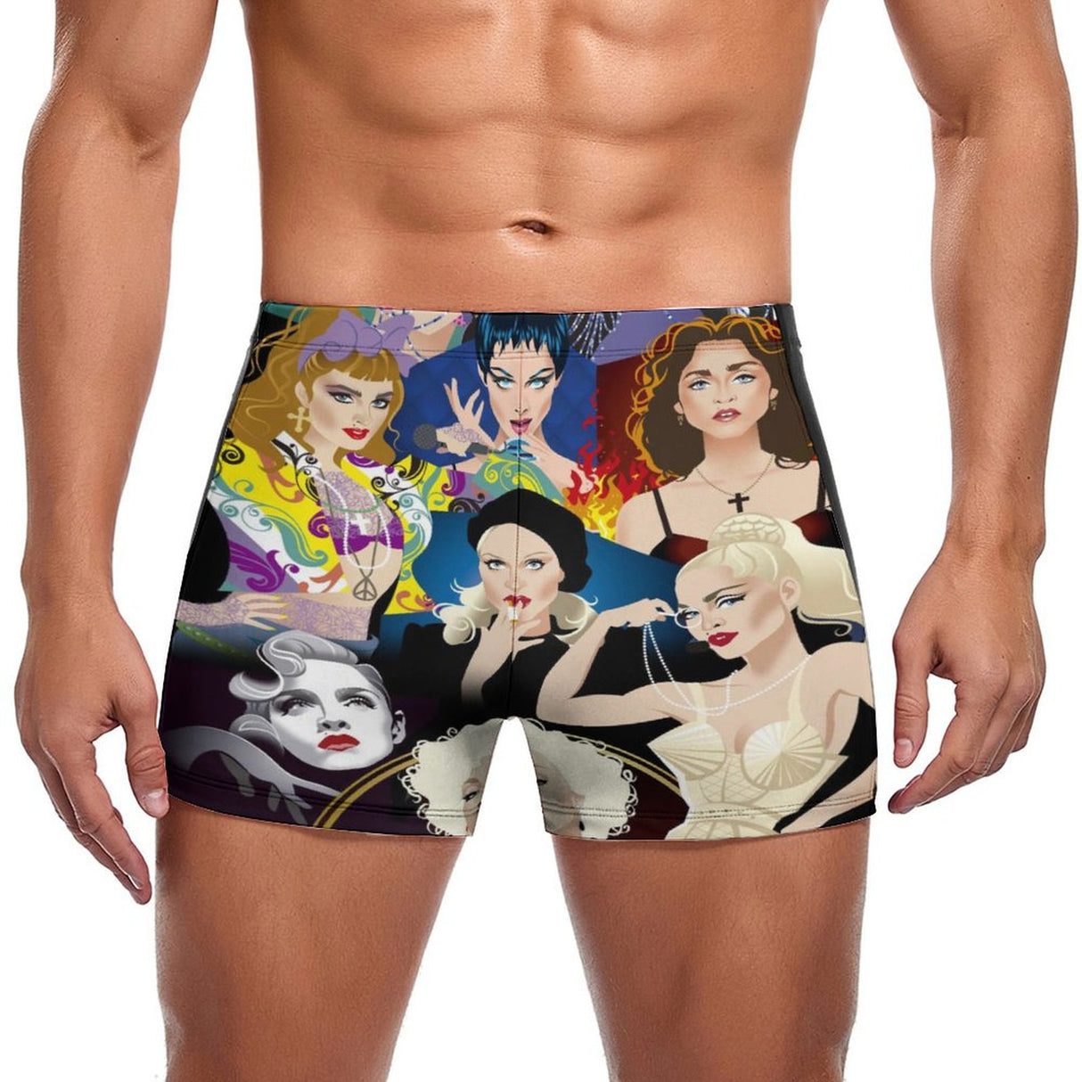 Material Girl (Square Cut Trunks)-Square Cut Trunks-Swish Embassy