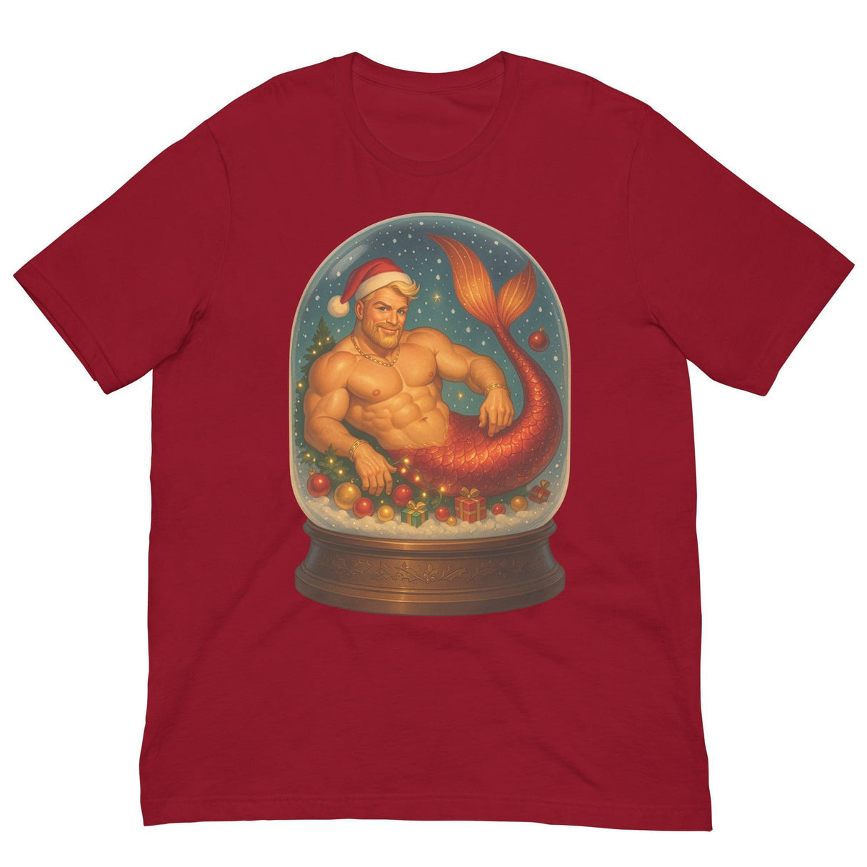 Merman in a Snow Globe-T-Shirts-Swish Embassy