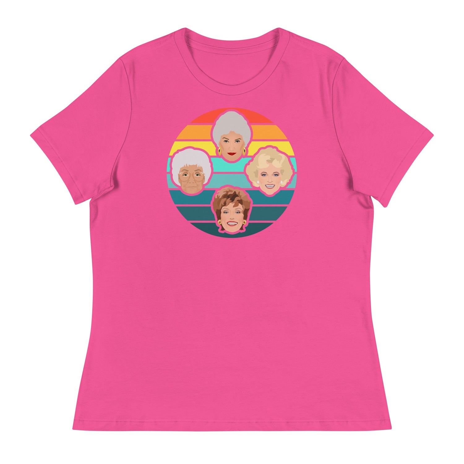 Miami Sunset (Women's Relaxed T-Shirt)-Women's T-Shirts-Swish Embassy