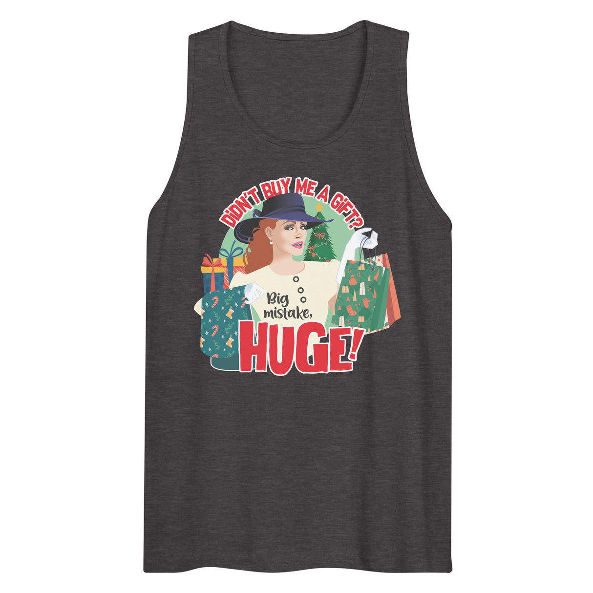No Gift? Big Mistake (Tank top)-Christmas Tank Tops-Swish Embassy