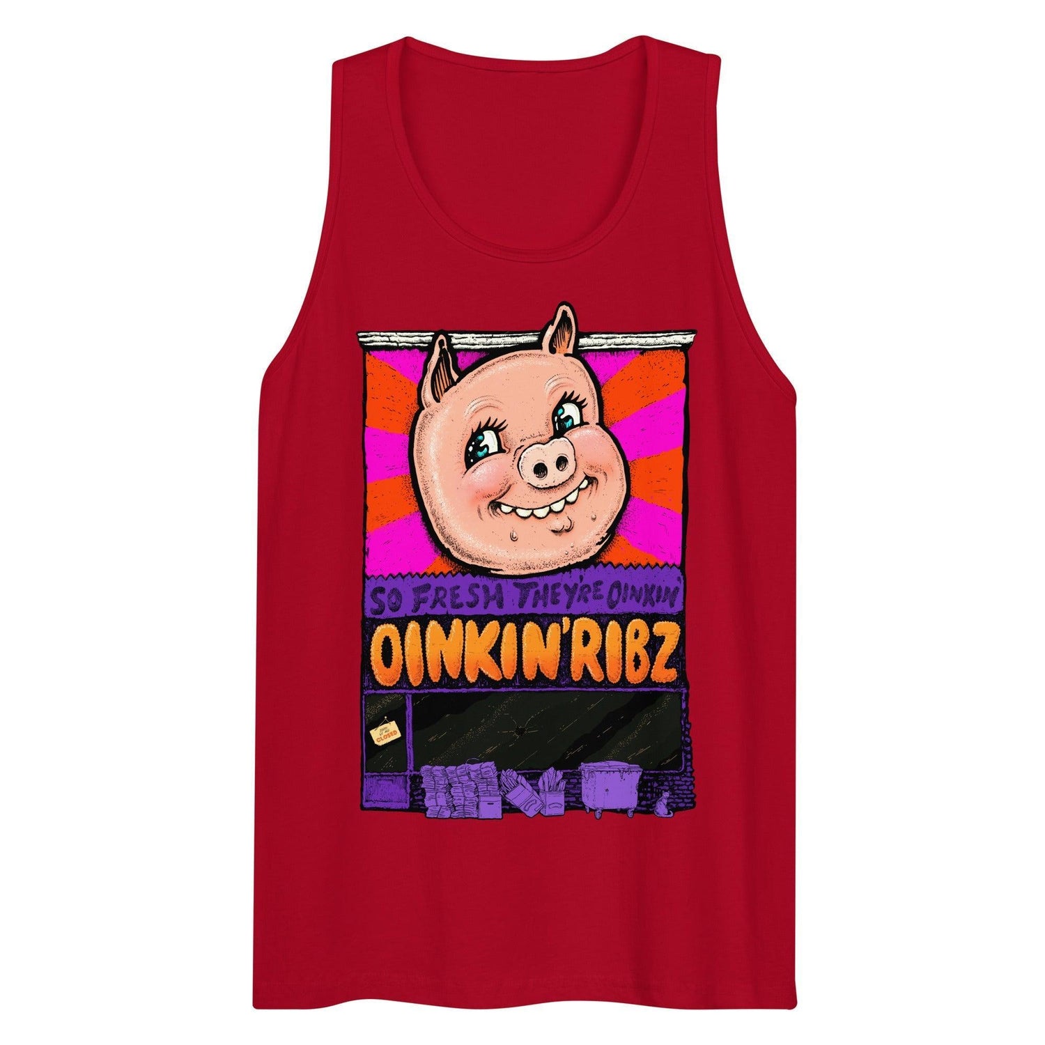Oinkin Ribs (Tank Top)-Tank Top-Swish Embassy