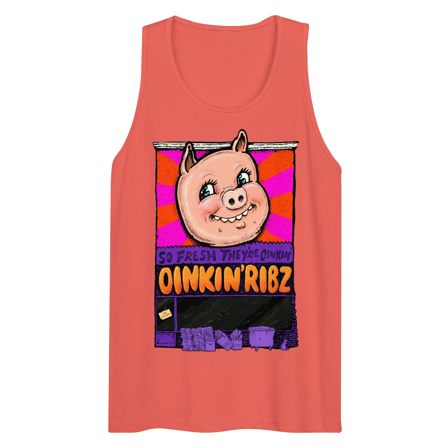 Oinkin Ribs (Tank Top)-Tank Top-Swish Embassy