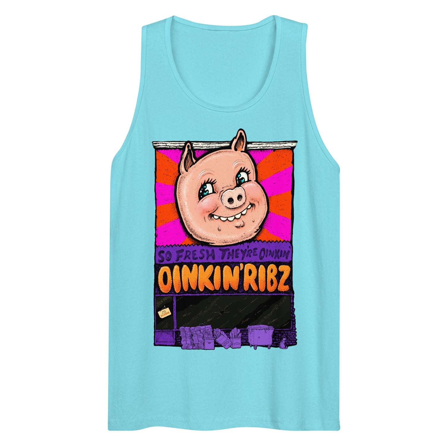 Oinkin Ribs (Tank Top)-Tank Top-Swish Embassy