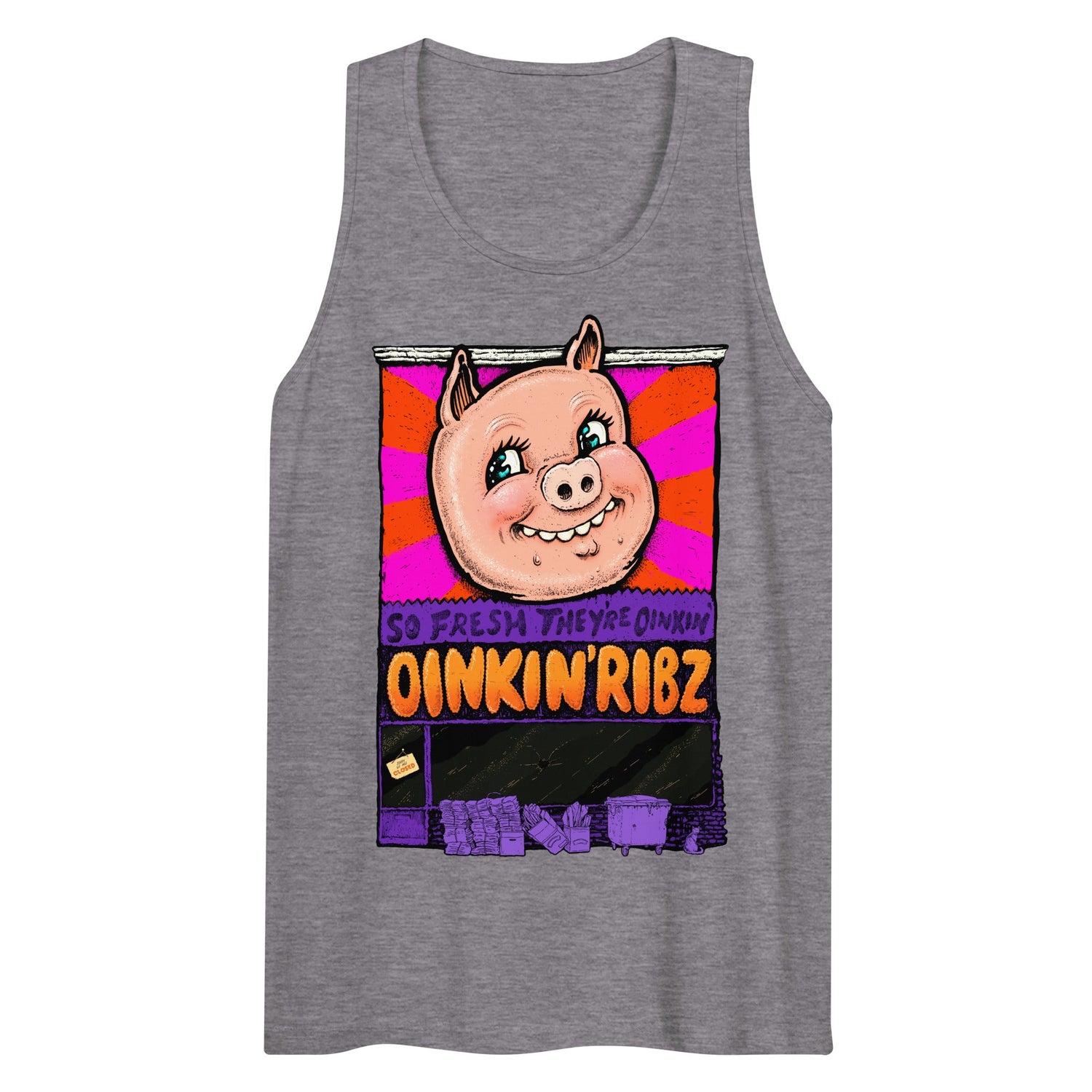 Oinkin Ribs (Tank Top)-Tank Top-Swish Embassy