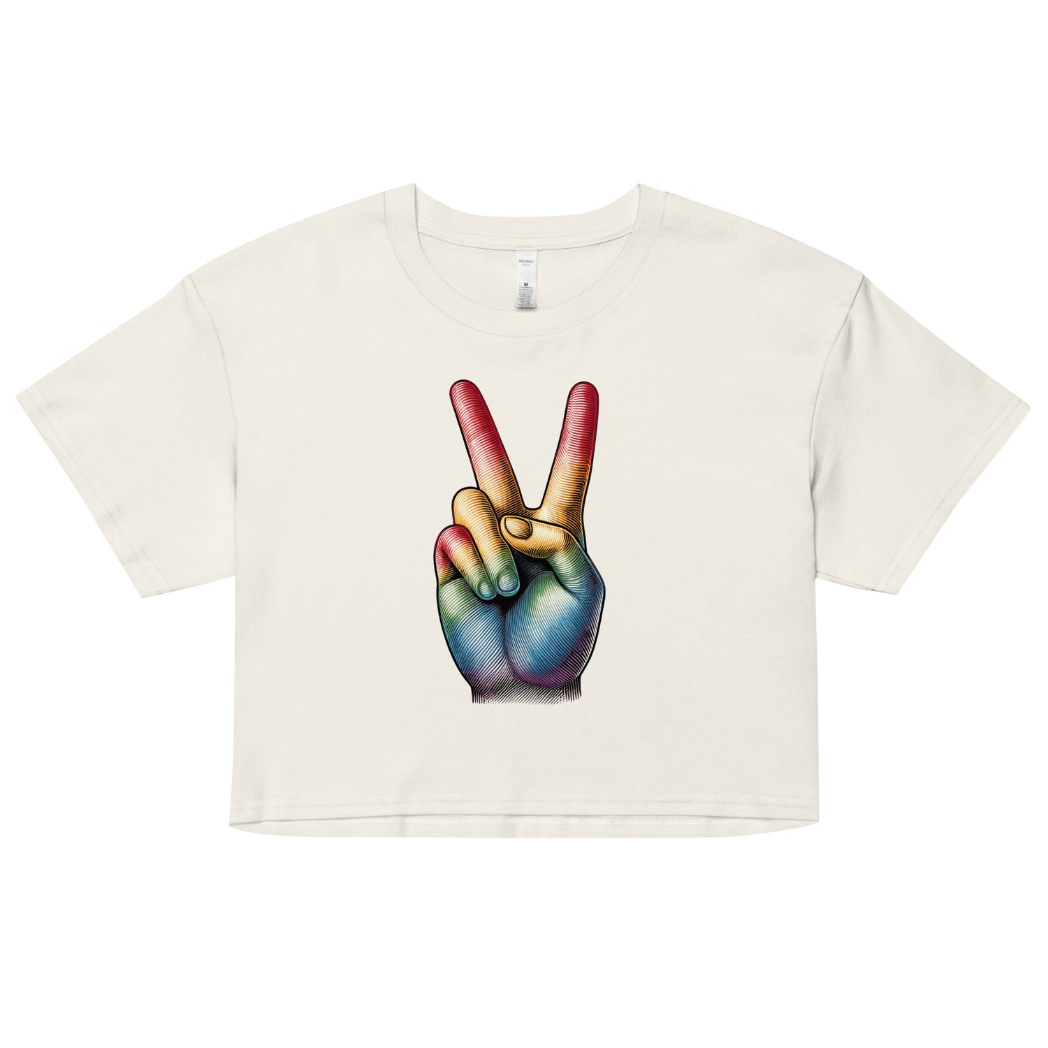 Peace and Pride (Crop Top)-Crop Top-Swish Embassy