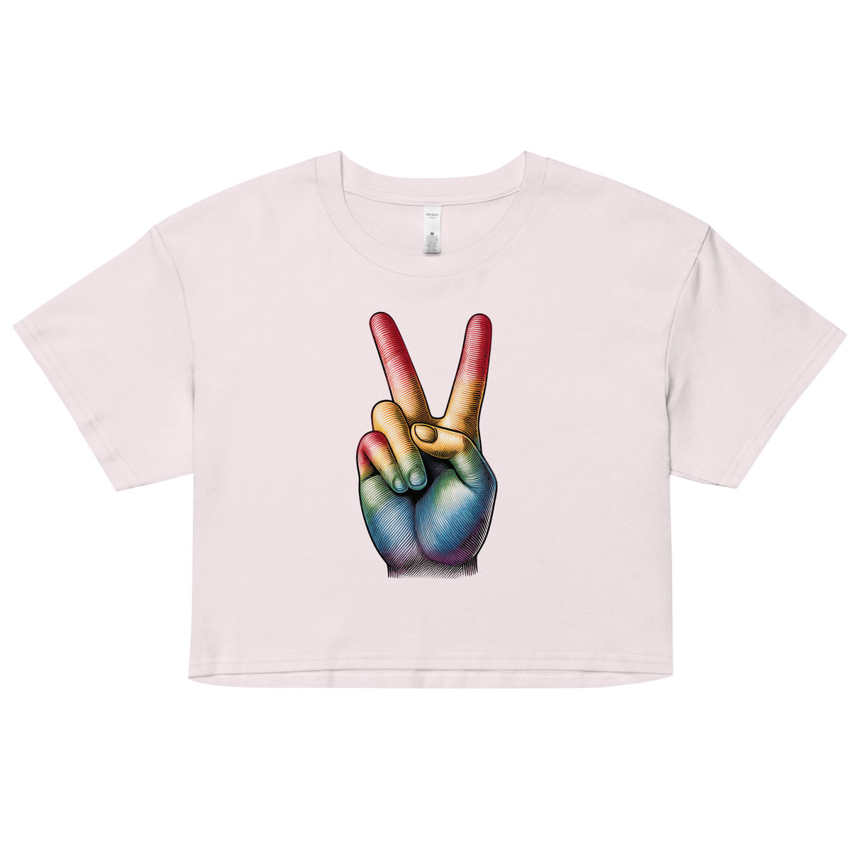 Peace and Pride (Crop Top)-Crop Top-Swish Embassy