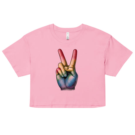Peace and Pride (Crop Top)-Crop Top-Swish Embassy