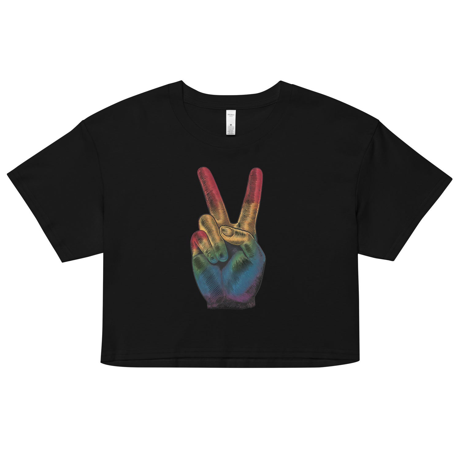 Peace and Pride (Crop Top)-Crop Top-Swish Embassy