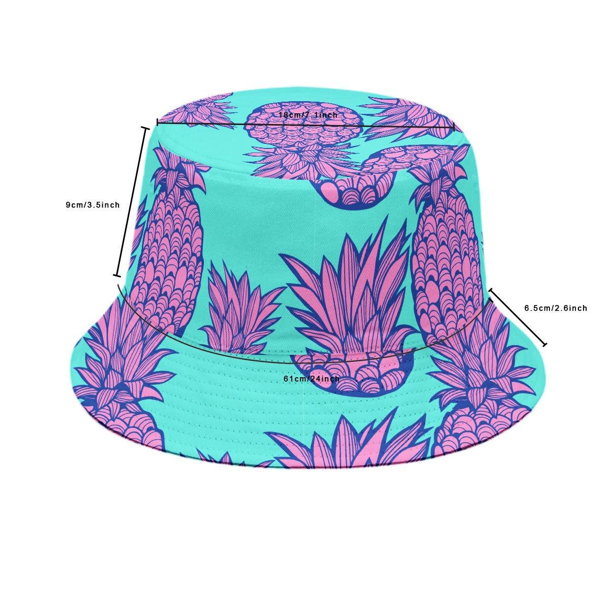 Pineapple Princess (Allover Bucket Hat)-Allover Bucket Hat-Swish Embassy