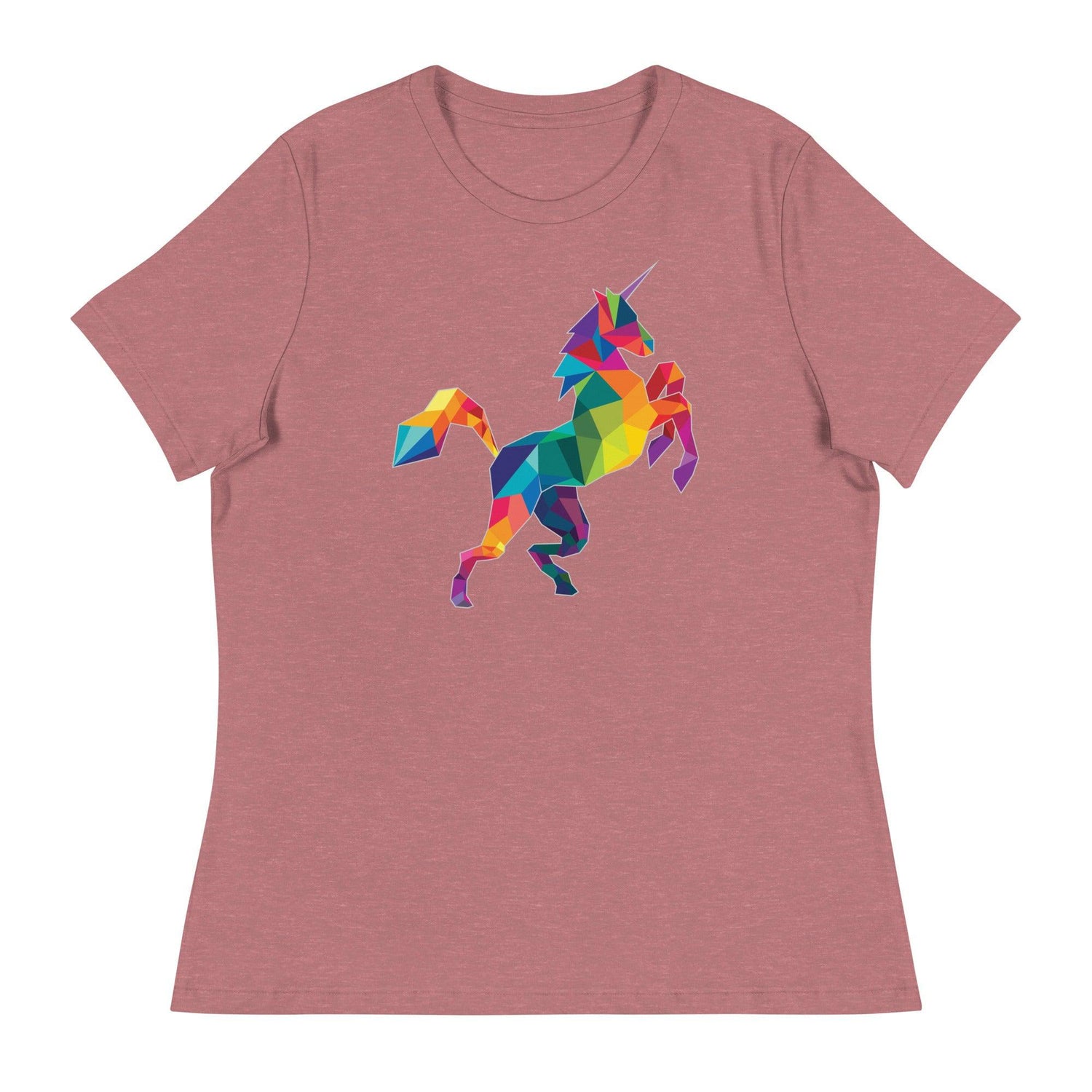 Polygon Unicorn (Women's Relaxed T-Shirt)-Women's T-Shirts-Swish Embassy