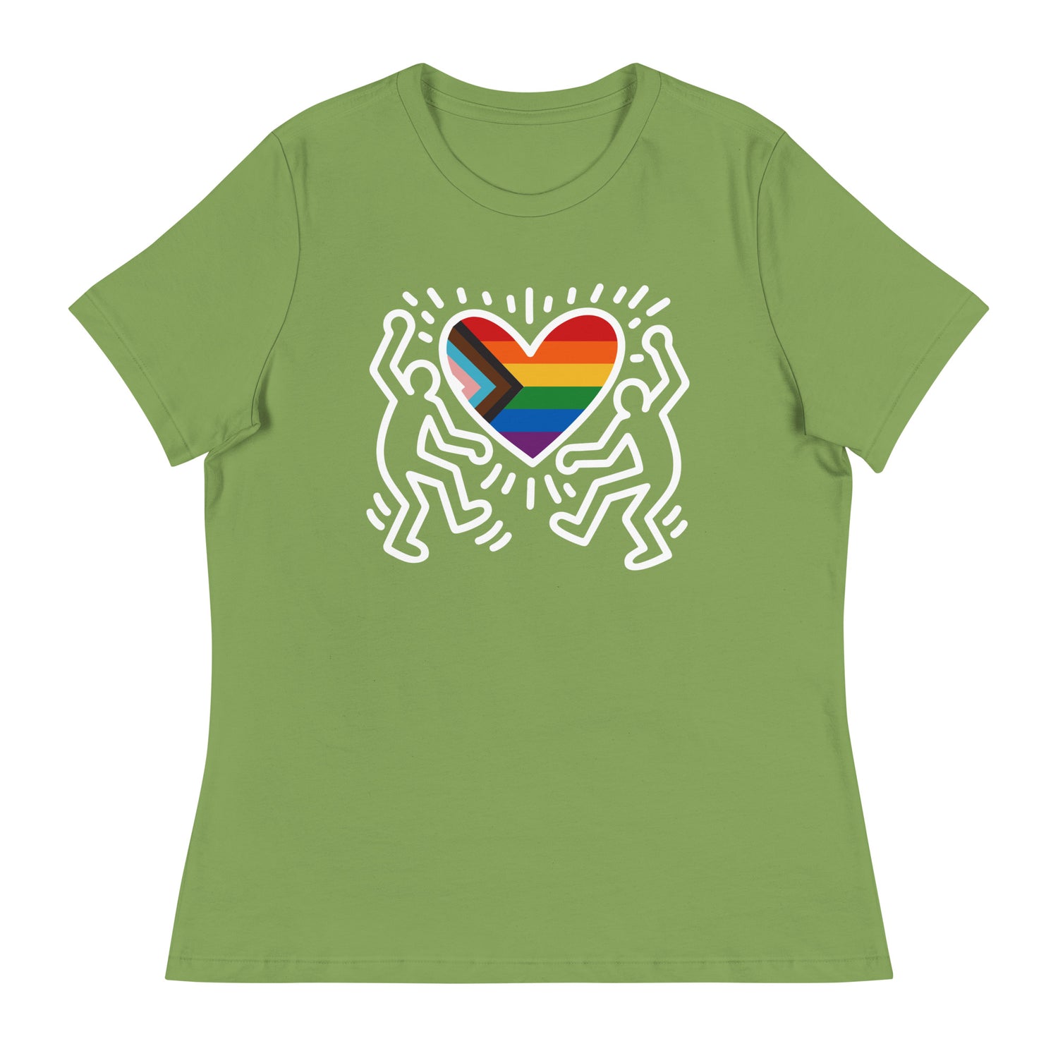 Progress Pride Figures (Women's Relaxed T-Shirt)-Women's T-Shirts-Swish Embassy