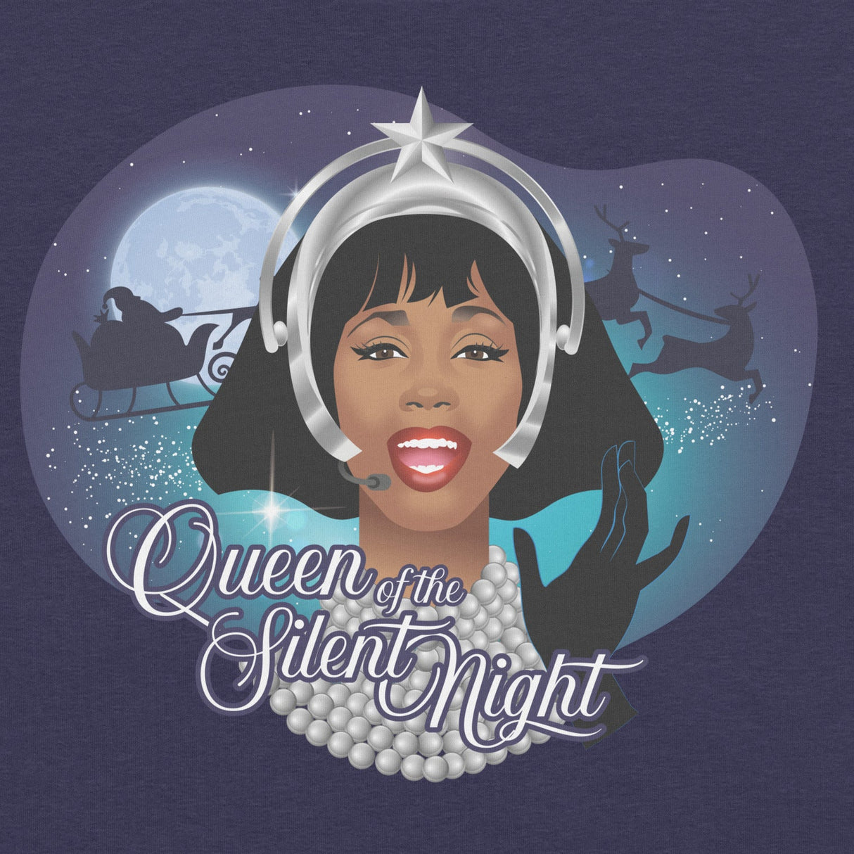 Queen of the Silent Night-T-Shirts-Swish Embassy
