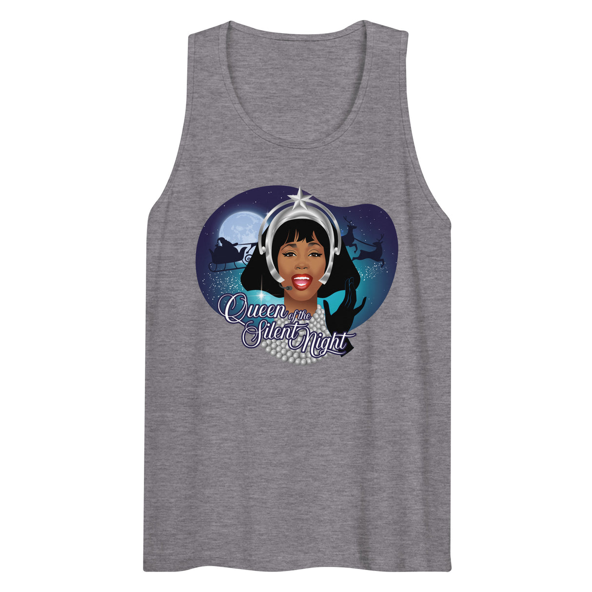 Queen of the Silent Night (Tank top)-Tank Top-Swish Embassy