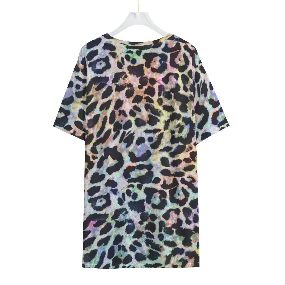 Rainbow Leopard (Allover T-Shirt)-Allover T-Shirt-Swish Embassy