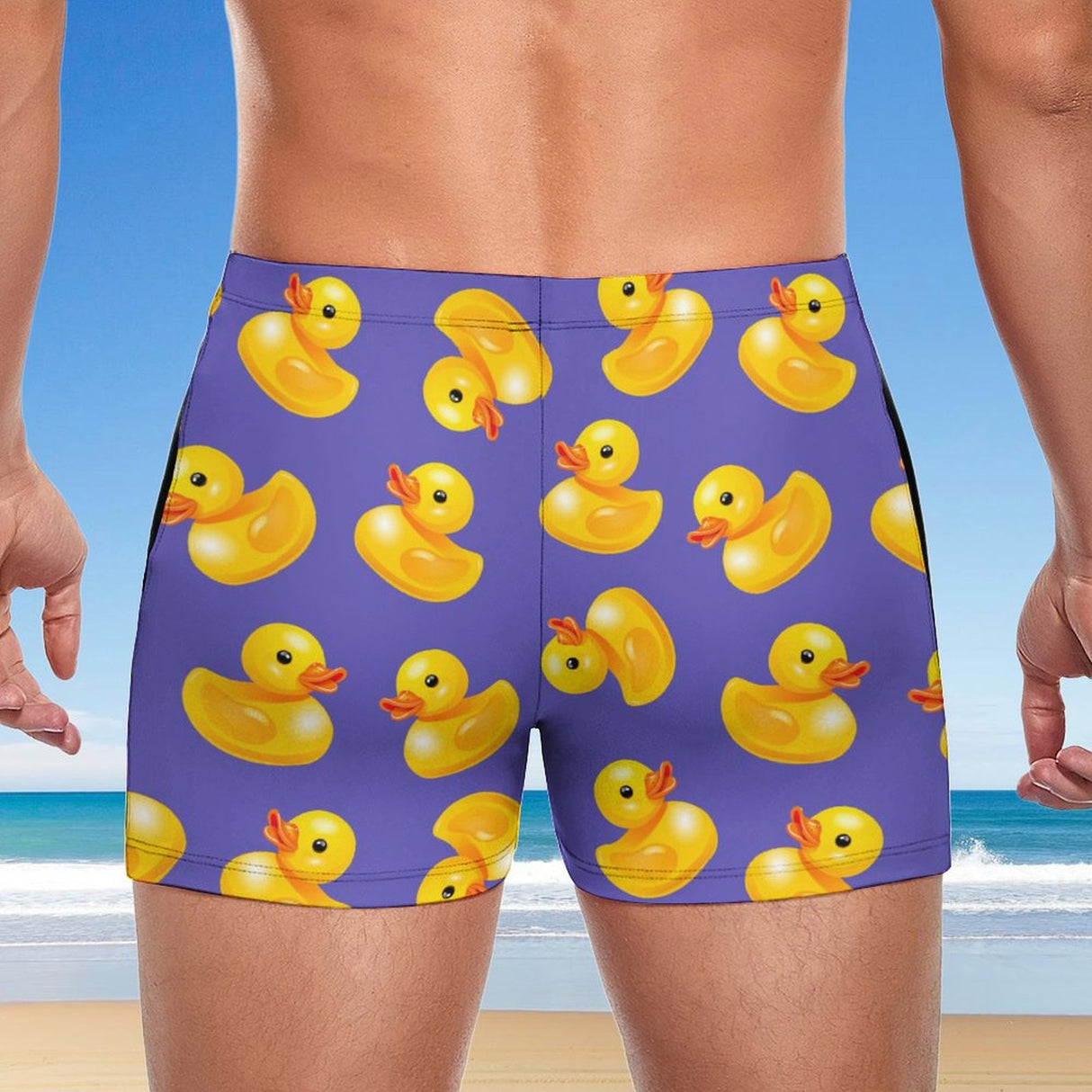Rubber Ducky (Square Cut Trunks)-Square Cut Trunks-Swish Embassy