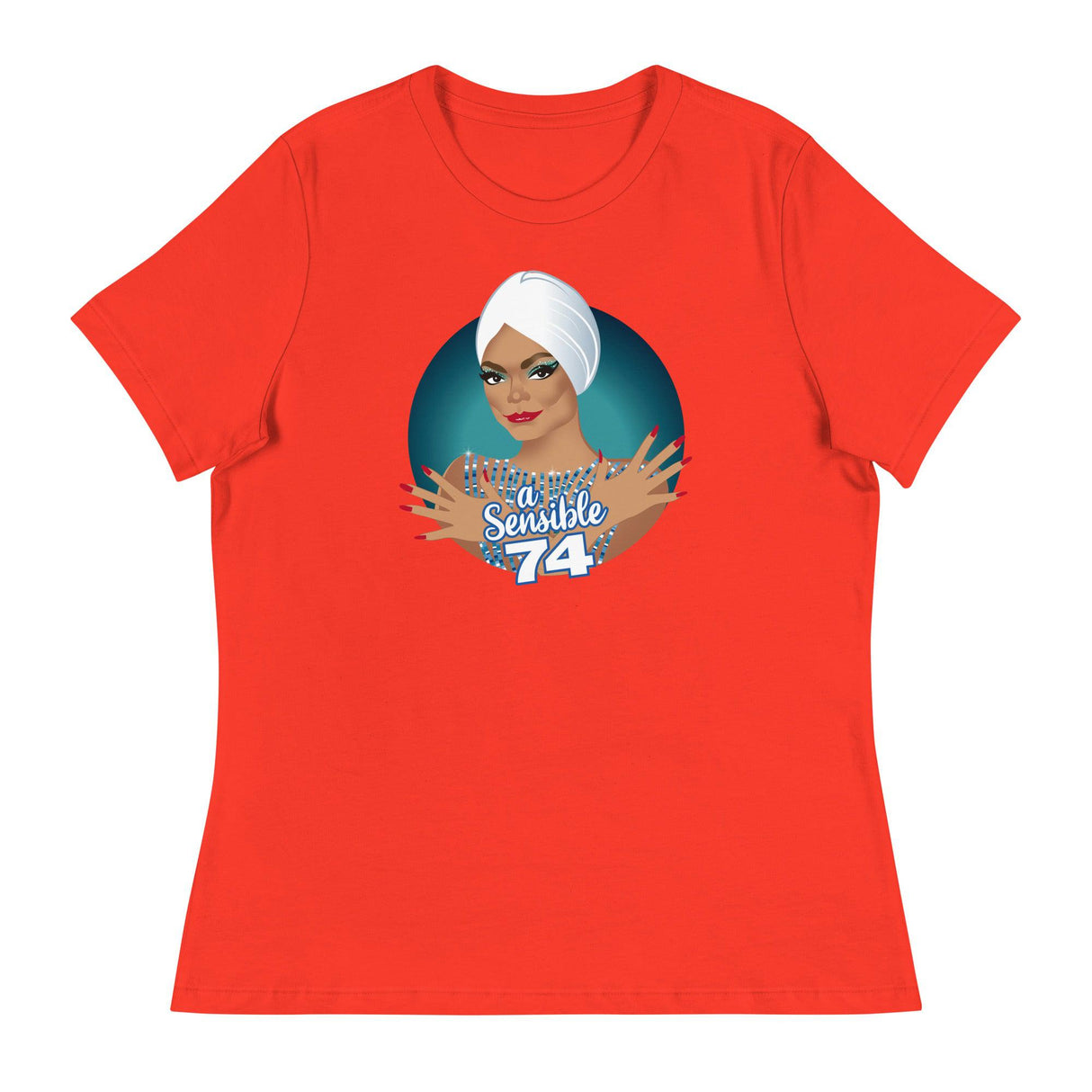 Sensible 74 (Women's Relaxed T-Shirt)-Women's T-Shirts-Swish Embassy