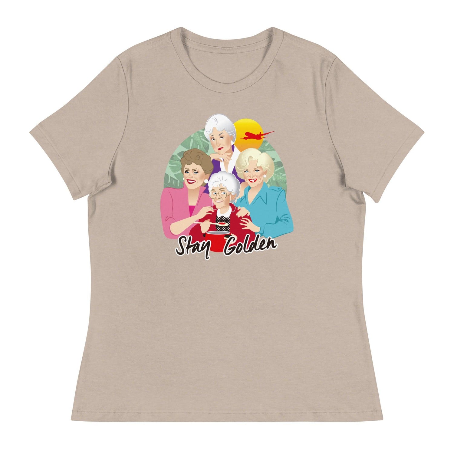 Stay Golden Reimagined (Women's Relaxed T-Shirt)-Women's T-Shirts-Swish Embassy
