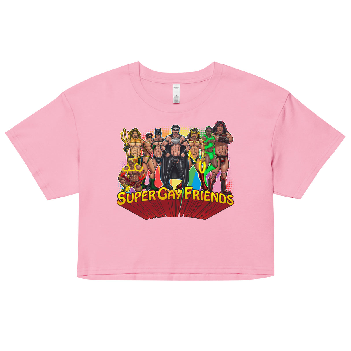 Supergay Friends (Crop Top)-Crop Top-Swish Embassy