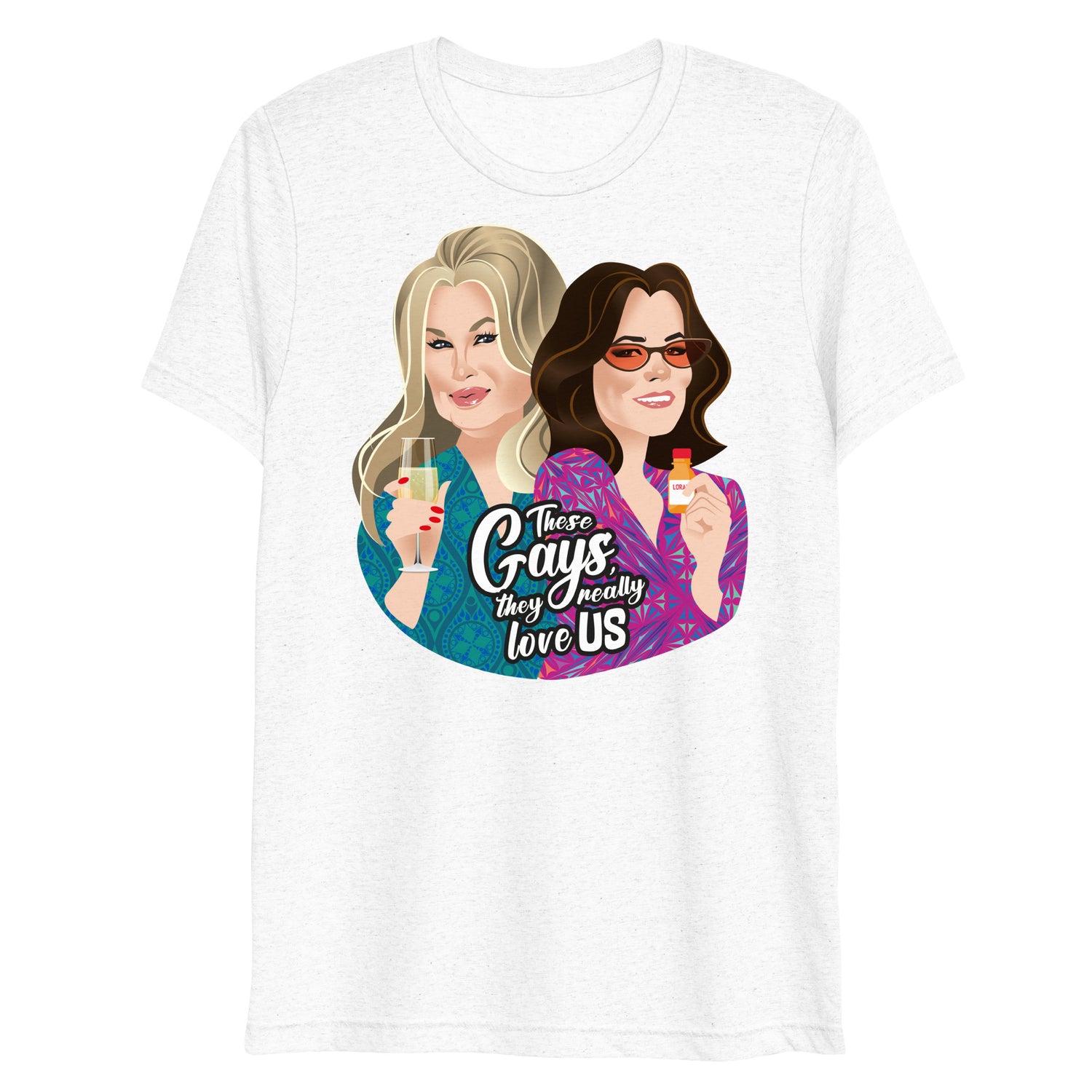 These Gays Love Us (Triblend)-Triblend T-Shirt-Swish Embassy