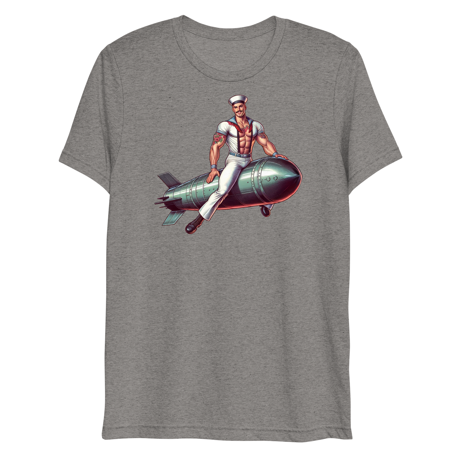 Torpedo Away (Triblend)-Triblend T-Shirt-Swish Embassy
