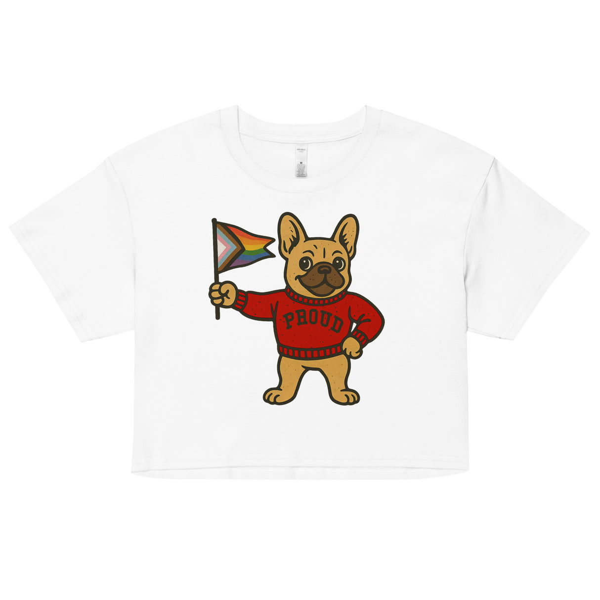 Varsity Pride Puppy (Crop Top)-Crop Top-Swish Embassy
