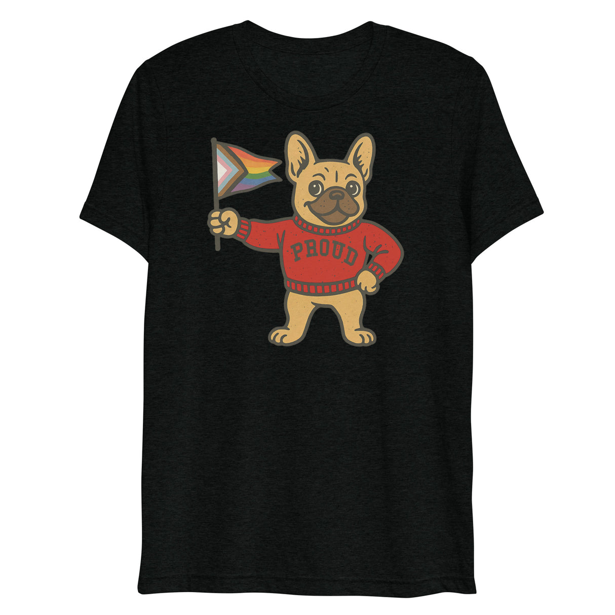 Varsity Pride Puppy (Triblend)-Triblend T-Shirt-Swish Embassy