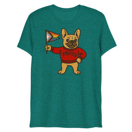 Varsity Pride Puppy (Triblend)-Triblend T-Shirt-Swish Embassy