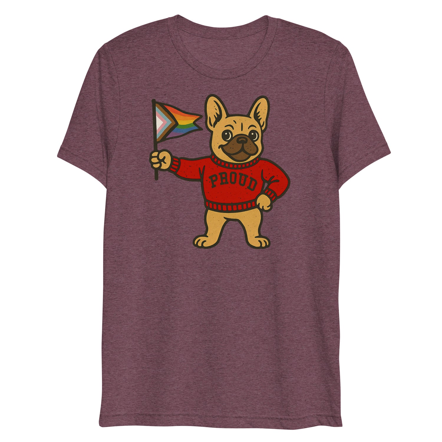 Varsity Pride Puppy (Triblend)-Triblend T-Shirt-Swish Embassy