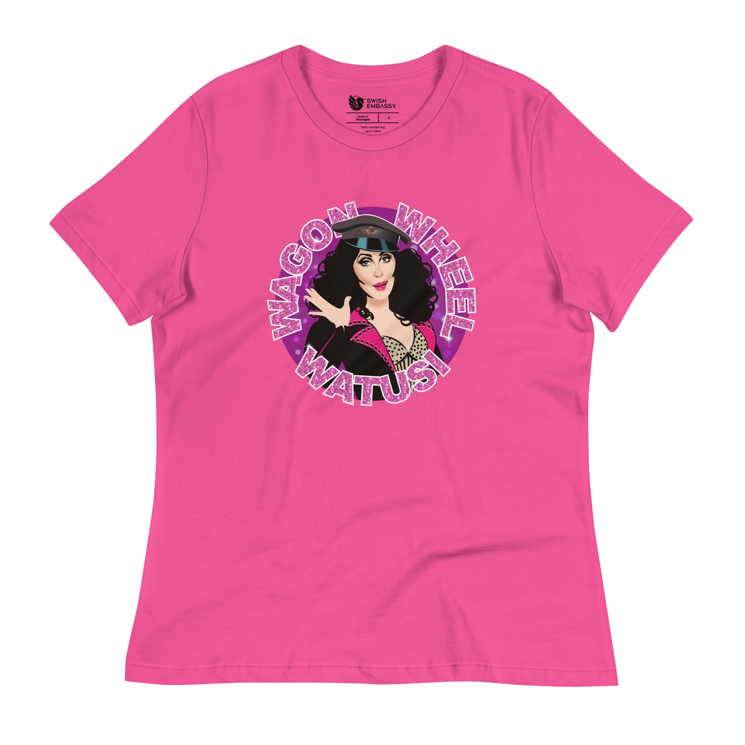 Wagon Wheel Watusi (Women's Relaxed T-Shirt)-Women's T-Shirts-Swish Embassy