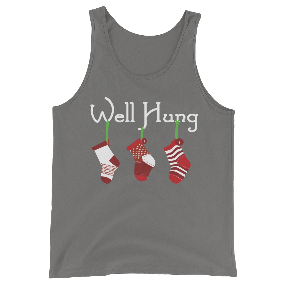 Well Hung Stocking (Tank Top)-Christmas Tank Tops-Swish Embassy