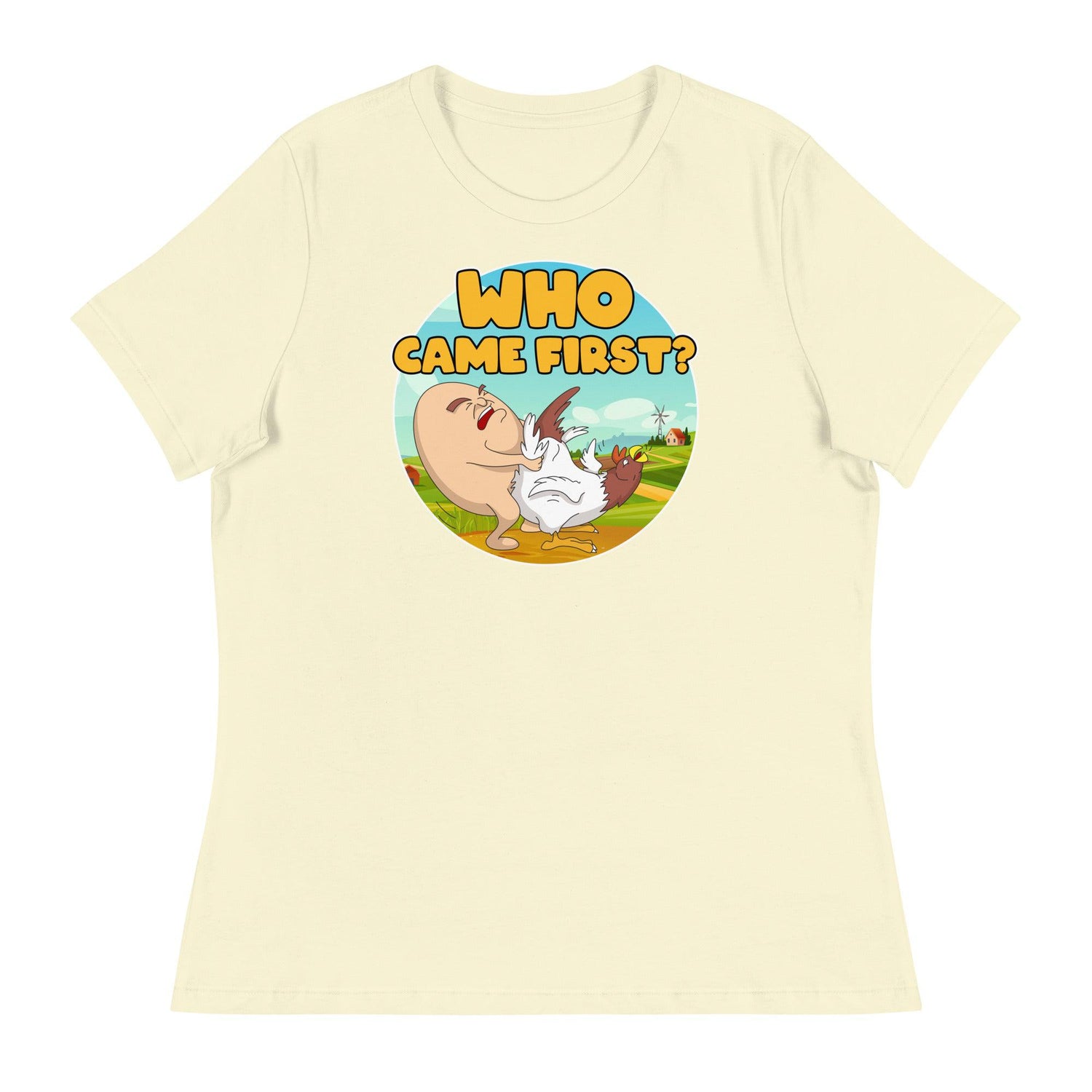 Who Came First (Women's Relaxed T-Shirt)-Women's T-Shirts-Swish Embassy