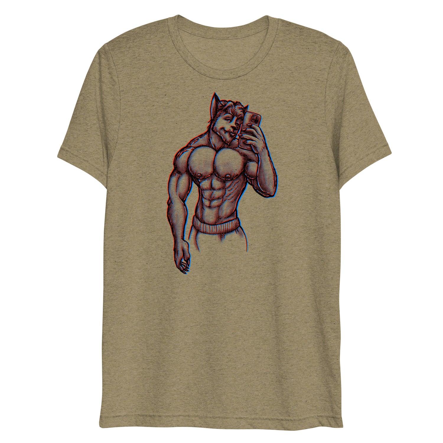 Wolfie (Triblend)-Triblend T-Shirt-Swish Embassy