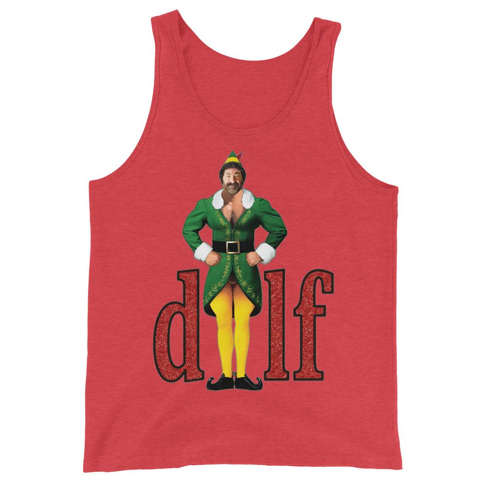 XMas DILF (Tank Top)-Christmas Tank Tops-Swish Embassy