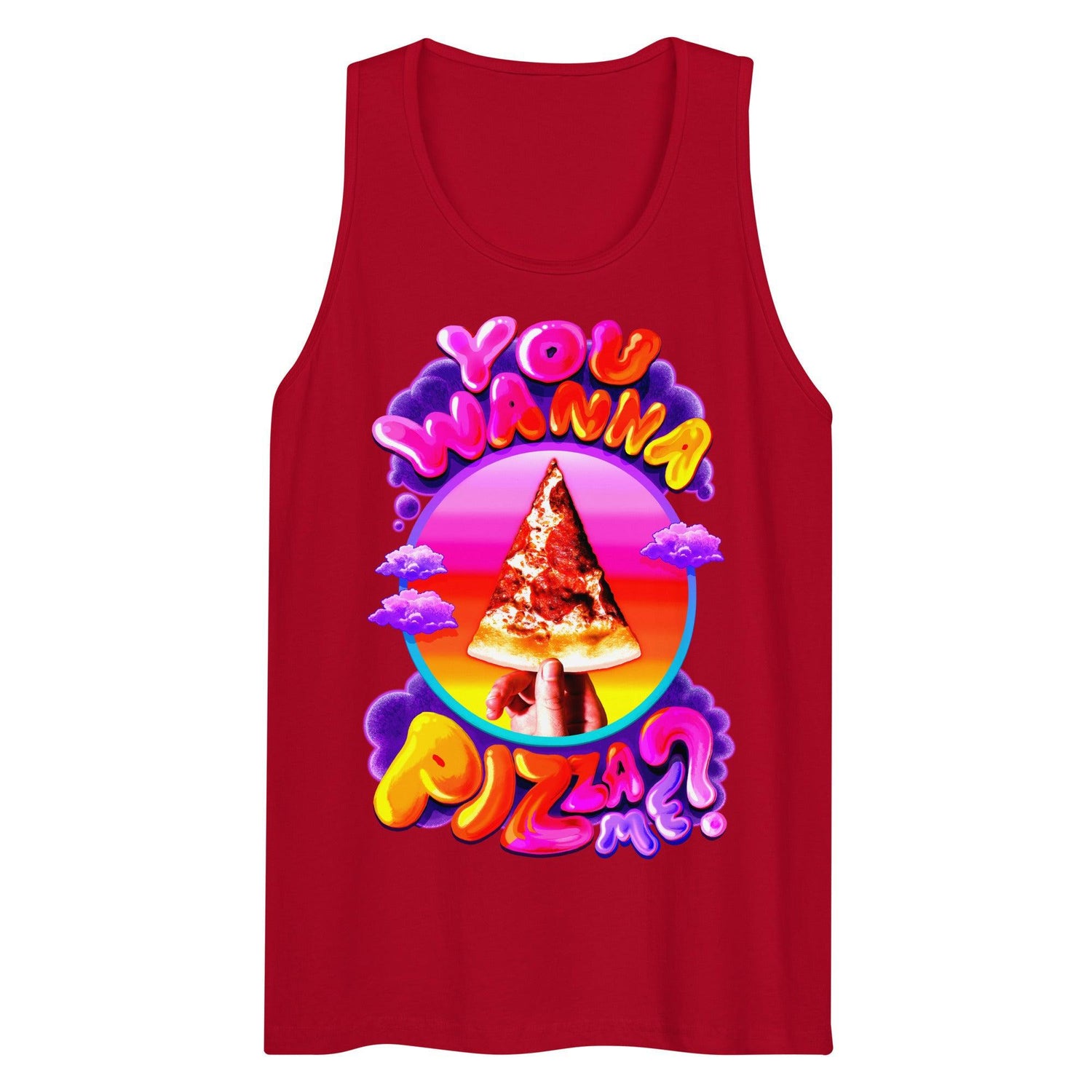 You Wanna Pizza Me? (Tank Top)-Tank Top-Swish Embassy