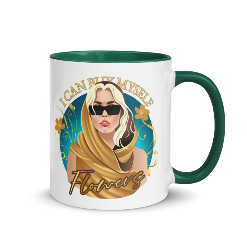 Flowers (Mug) - Dark Green